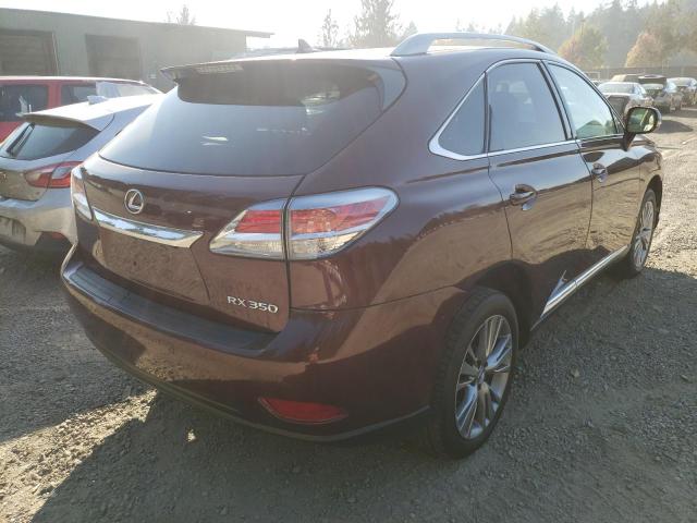 Photo 4 from auction – 2013 LEXUS RX 350 with VIN 2T2ZK1BA6DC112936