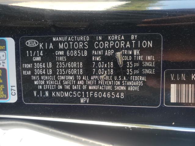 Photo 10 from auction – 2015 KIA SEDONA EX with VIN KNDMC5C11F6046548
