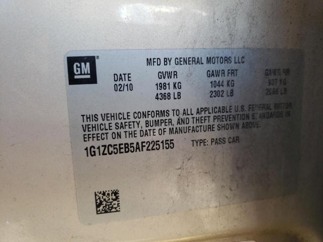 Photo 10 from auction – 2010 CHEVROLET MALIBU 1LT with VIN 1G1ZC5EB5AF225155