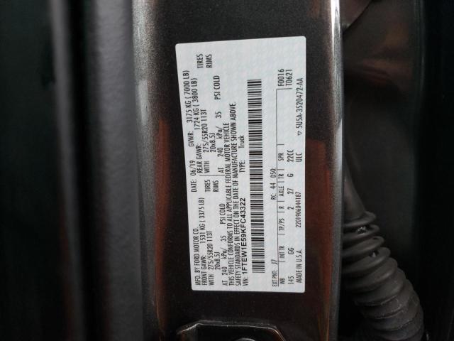 Photo 10 from auction – 2019 FORD F150 SUPER with VIN 1FTEW1E59KFC43322