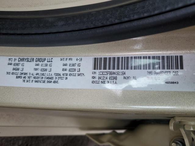 Photo 10 from auction – 2010 CHRYSLER SEBRING LI with VIN 1C3CC5FB6AN161164