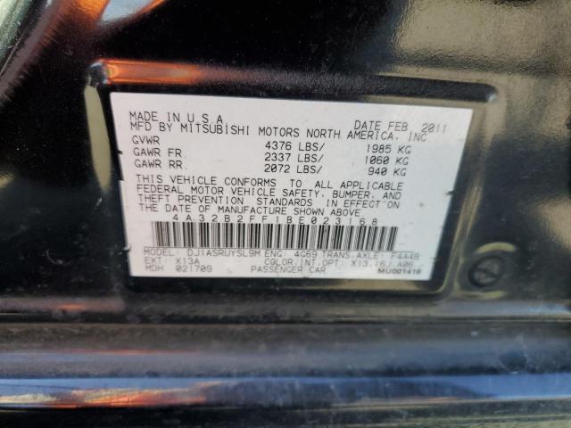 Photo 10 from auction – 2011 MITSUBISHI GALANT FE with VIN 4A32B2FF1BE023168
