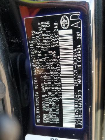 Photo 10 from auction – 2014 TOYOTA COROLLA L with VIN 2T1BURHEXEC042254