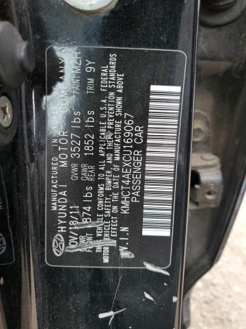 Photo 10 from auction – 2012 HYUNDAI ACCENT GLS with VIN KMHCT4AEXCU169067