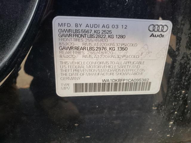 Photo 10 from auction – 2012 AUDI Q5 PREMIUM with VIN WA1DKBFP1CA095382