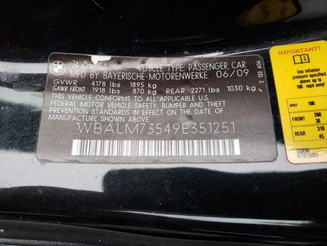 Photo 10 from auction – 2009 BMW Z4 SDRIVE3 with VIN WBALM73549E351251