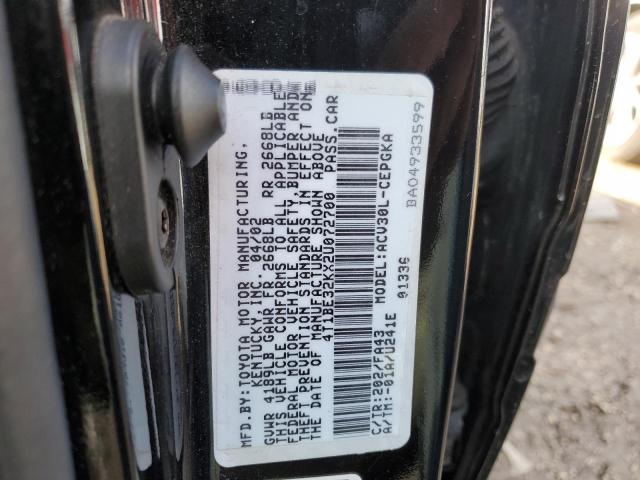 Photo 10 from auction – 2002 TOYOTA CAMRY LE with VIN 4T1BE32KX2U072700