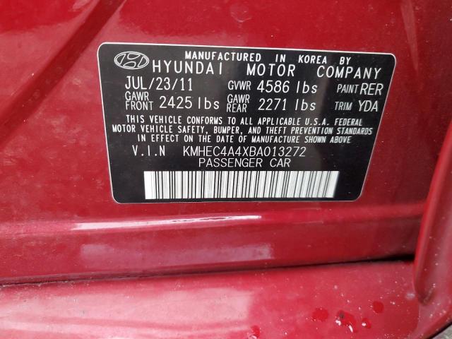 Photo 10 from auction – 2011 HYUNDAI SONATA HYB with VIN KMHEC4A4XBA013272
