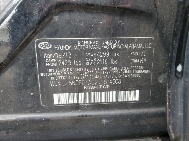 Photo 10 from auction – 2013 HYUNDAI SONATA SE with VIN 5NPEC4AC2DH514308