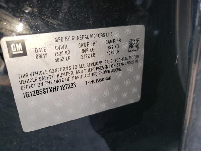 Photo 10 from auction – 2017 CHEVROLET MALIBU LS with VIN 1G1ZB5STXHF127233