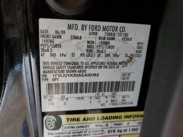 Photo 10 from auction – 2010 FORD EXPEDITION with VIN 1FMJU1K50AEA00362