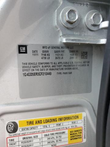 Photo 10 from auction – 2012 BUICK LACROSSE P with VIN 1G4GD5ER3CF210449
