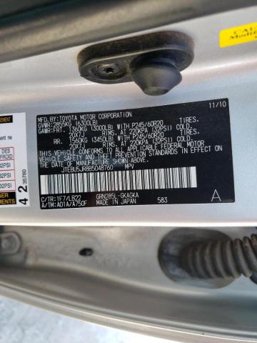 Photo 10 from auction – 2011 TOYOTA 4RUNNER SR with VIN JTEBU5JR8B5048760