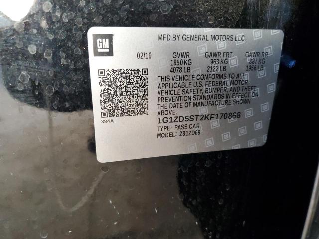 Photo 10 from auction – 2019 CHEVROLET MALIBU LT with VIN 1G1ZD5ST2KF170868
