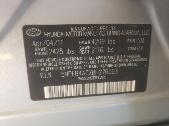 Photo 10 from auction – 2011 HYUNDAI SONATA GLS with VIN 5NPEB4ACXBH276563