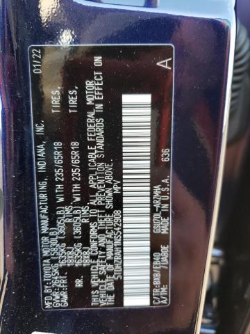 Photo 10 from auction – 2022 TOYOTA HIGHLANDER with VIN 5TDHZRAH1NS542908