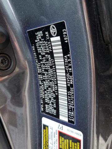 Photo 10 from auction – 2012 TOYOTA CAMRY BASE with VIN 4T1BF1FK5CU124117