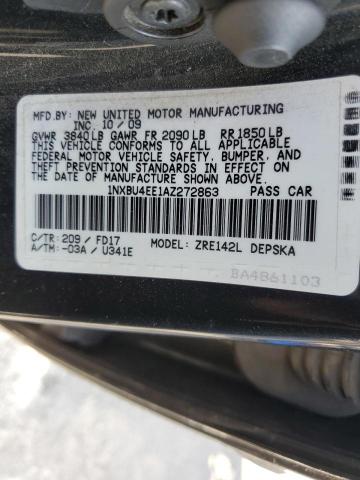 Photo 10 from auction – 2010 TOYOTA COROLLA BA with VIN 1NXBU4EE1AZ272863