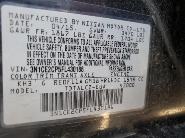 Photo 10 from auction – 2015 NISSAN VERSA NOTE with VIN 3N1CE2CP5FL430186