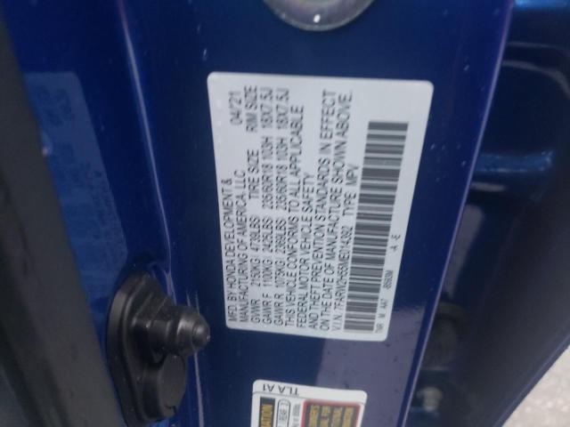 Photo 10 from auction – 2021 HONDA CR-V EX with VIN 7FARW2H55ME014392
