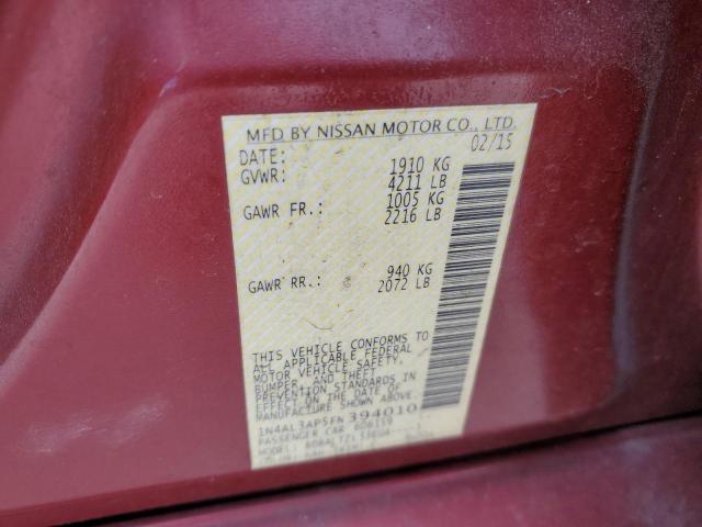 Photo 10 from auction – 2015 NISSAN ALTIMA 2.5 with VIN 1N4AL3AP5FN394010