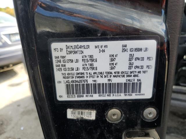 Photo 10 from auction – 2004 JEEP LIBERTY SP with VIN 1J4GL48K84W267676
