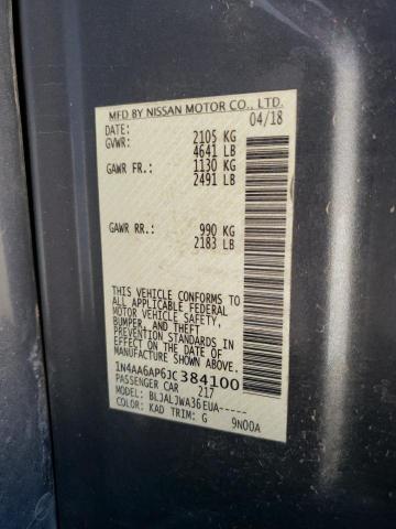Photo 10 from auction – 2018 NISSAN MAXIMA 3.5 with VIN 1N4AA6AP6JC384100