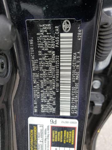 Photo 10 from auction – 2016 TOYOTA CAMRY LE with VIN 4T1BF1FK6GU152532