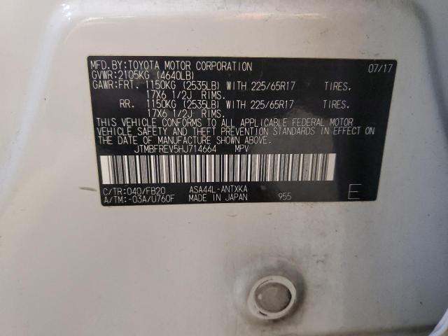 Photo 10 from auction – 2017 TOYOTA RAV4 LE with VIN JTMBFREV5HJ714664