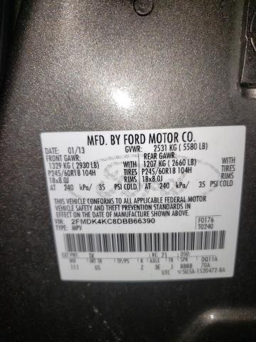 Photo 10 from auction – 2013 FORD EDGE LIMIT with VIN 2FMDK4KC8DBB66390