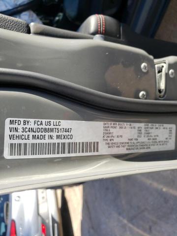 Photo 10 from auction – 2021 JEEP COMPASS TR with VIN 3C4NJDDB8MT517447