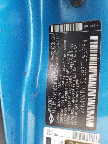 Photo 10 from auction – 2007 MINI COOPER S with VIN WMWRH33587TL95284