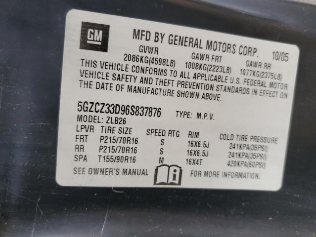 Photo 10 from auction – 2006 SATURN VUE with VIN 5GZCZ33D96S837876