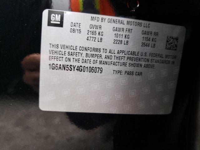 Photo 10 from auction – 2016 CADILLAC ATS-V with VIN 1G6AN5SY4G0106079