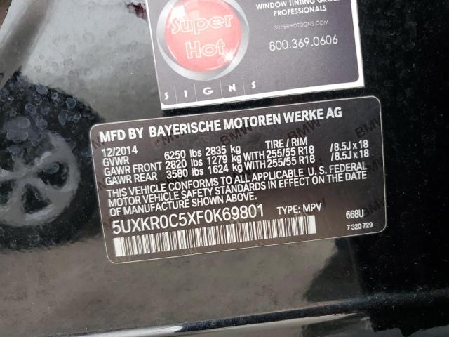 Photo 10 from auction – 2015 BMW X5 XDRIVE3 with VIN 5UXKR0C5XF0K69801