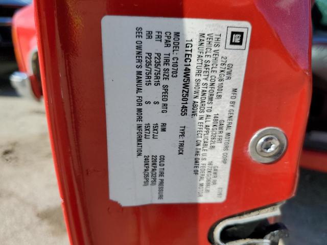 Photo 10 from auction – 1998 GMC SIERRA C15 with VIN 1GTEC14W5WZ501455