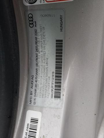 Photo 10 from auction – 2015 AUDI A3 PREMIUM with VIN WAU3FLFF1F1121919