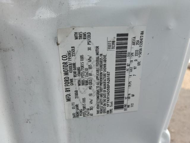 Photo 10 from auction – 2011 FORD RANGER with VIN 1FTKR1AD5BPA26187