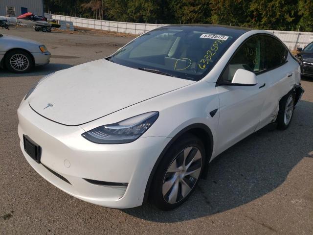 Photo 2 from auction – 2021 TESLA MODEL Y with VIN 5YJYGDEE1MF217137