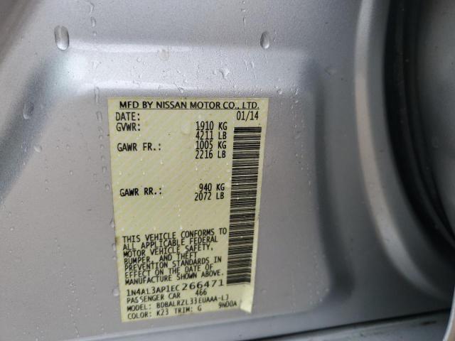 Foto 10 de la subasta – 2014 NISSAN ALTIMA 2.5 con VIN 1N4AL3AP1EC266471