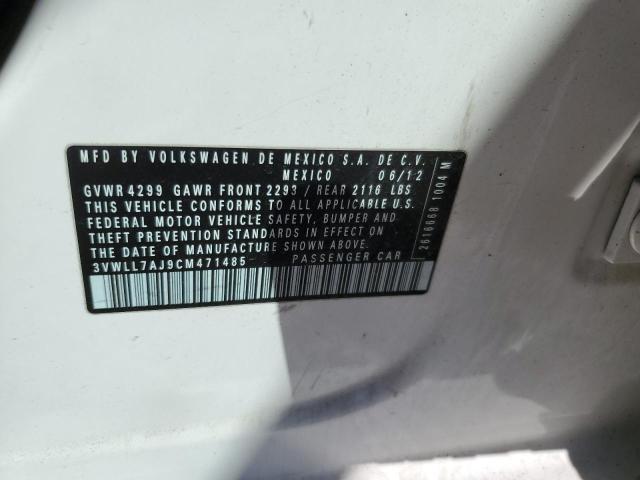 Photo 10 from auction – 2012 VOLKSWAGEN JETTA TDI with VIN 3VWLL7AJ9CM471485