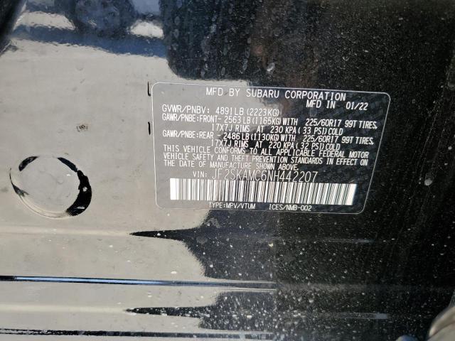 Photo 10 from auction – 2022 SUBARU FORESTER W with VIN JF2SKAMC6NH442207