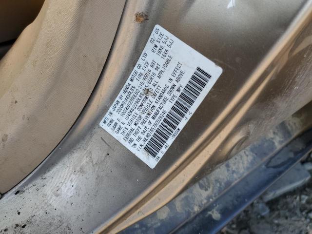 Photo 10 from auction – 2005 HONDA CR-V LX with VIN JHLRD78575C039245