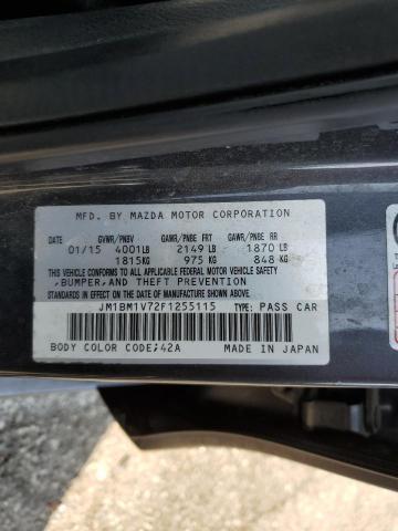 Photo 10 from auction – 2015 MAZDA 3 TOURING with VIN JM1BM1V72F1255115
