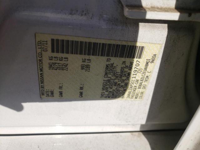 Photo 10 from auction – 2012 NISSAN ALTIMA BAS with VIN 1N4AL2AP5CC119707