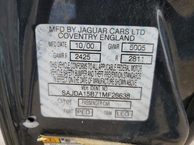 Photo 10 from auction – 2001 JAGUAR XJR with VIN SAJDA15B71MF26638