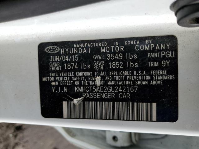 Photo 10 from auction – 2016 HYUNDAI ACCENT SE with VIN KMHCT5AE2GU242167