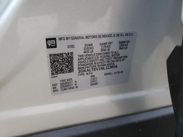 Photo 10 from auction – 2022 GMC TERRAIN SL with VIN 3GKALTEV1NL113004