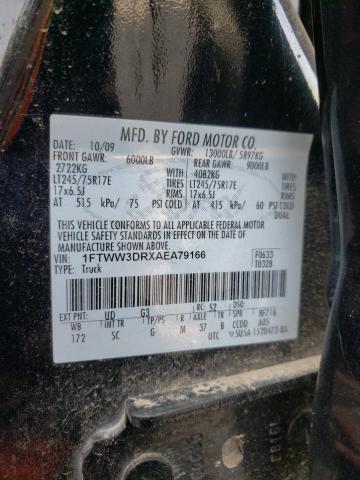 Photo 10 from auction – 2010 FORD F350 SUPER with VIN 1FTWW3DRXAEA79166