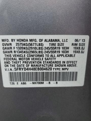Photo 10 from auction – 2014 ACURA MDX TECHNO with VIN 5FRYD4H48EB004620